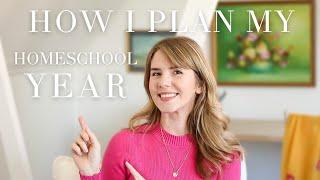 How I Plan My Homeschool Year + A Tool That Will Do It For You