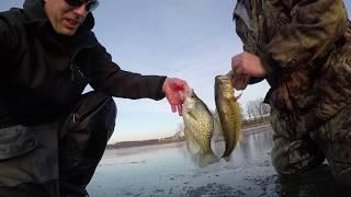 Early Ice Fishing - Testing out 13 Fishing's new Jigs and Soft Plastics