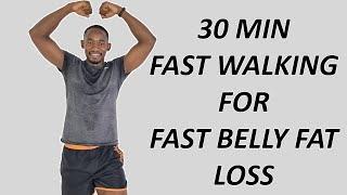 30 Minute FAST Walking Workout to Lose Belly Fat300 Calories