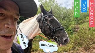 Runner vs Jockey - you may be surprised who wins!  Man vs Horse 2025
