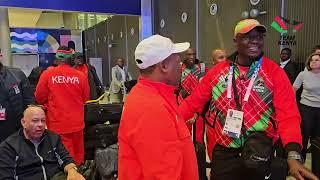 Faith Kipyegon arrives in Paris for the 2024  Olympics games