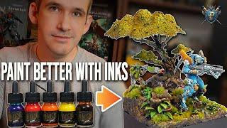 How to Enhance your  Painting with Inks | Infinity Tikbalang