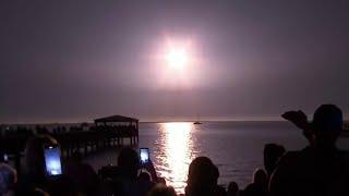 Space fans gather to witness NASA launch mega moon rocket