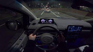 현대 스타리아 라운지 7인승 가솔린 1.6터보 하이브리드 1인칭 야간주행 (2024 Hyundai Staria 1.6 Turbo Hybrid POV Night Drive)