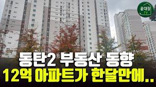 동탄2 부동산 동향 및 전망, 12억 아파트가 한달만에....