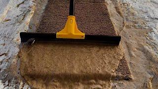 Dirty Rotten muddy carpet cleaning satisfying rug cleaning ASMR