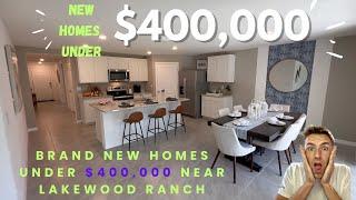 Brand New Homes Under $400k | New Construction Home Tour in Parrish Florida | Rye Crossing