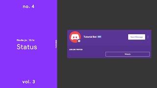 Status — (Node.js / Discord.Eris) — No. 4