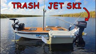 I Turned a Junk Jet Ski into an INSANE Fishing Skiff!