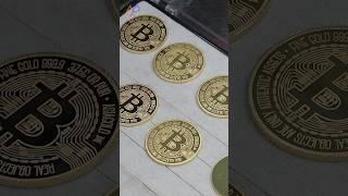 99.99% Pure Gold Bitcoin Mass Production Process #allprocessofworld