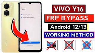 Vivo Y16 Frp Bypass Android 12 ( New Update 2024 ) Vivo Y16 Google Account Bypass Without Pc 100%