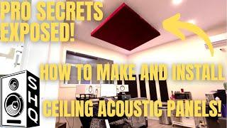 DIY VOCAL BOOTH BUILD! HOW TO MAKE CEILING ACOUSTIC PANELS FOR YOUR HOME OR RECORDING MUSIC STUDIO!