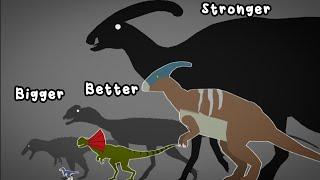 Bigger Better Stronger - Jurassic World to Reality Meme (Stick Nodes)