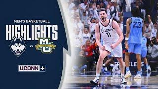 HIGHLIGHTS | UConn Men’s Basketball vs. Marquette