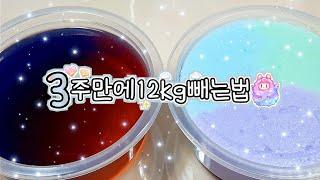  " 3주만에 12kg 빼는 다이어트 법 "  ㅣ 시리즈 액괴 ㅣ 다이어트 시리즈 ㅣ 시리즈 ㅣ 혼합액괴 ㅣ 슬라임 ㅣ 클라우드 슬라임 ㅣ 투명액괴 ㅣ 혼합 클라우드