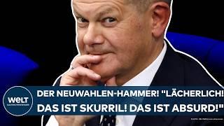 AMPEL-AUS: Der Neuwahlen-Hammer! "Wirklich lächerlich! Das ist skurril! Das ist absurd!" - Frei