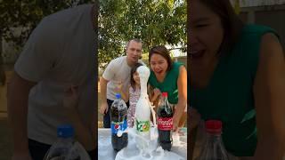 Pepsi, 7up, Coca-Cola VS Mentos #shorts GamGam Family