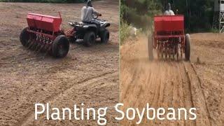 Food Plot Planting With A John Deere Grain Drill - Yamaha Grizzly | Farmer Dad In The City