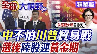 中國為何不怕川普"貿易戰"!美選後大陸經濟迎來"黃金期"?|【全球大視野】精華版 @全球大視野Global_Vision