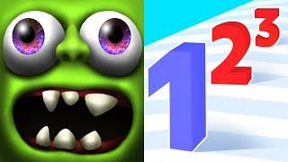 Satisfying Mobile Games ALL LEVELS Viral Tiktok Games Zombie Tsunami VS Number Master