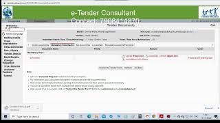 e-Tender Consultant & Training.