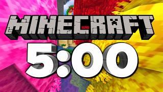 5 Minute MINECRAFT PARKOUR 