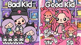 Good Kid Vs Bad Kid! Which Are You?! Melody Kuromi  Toca Life World | Toca Life Story | Toca Boca