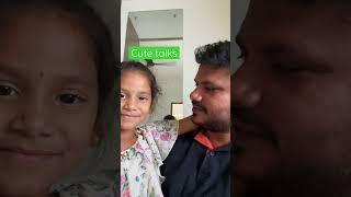 Cute talks by Veeksha ️ #cutebaby #cute #father #daughter #family #love #interview