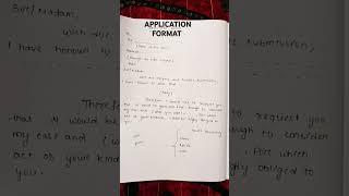 Application format for all class...️️️️......
