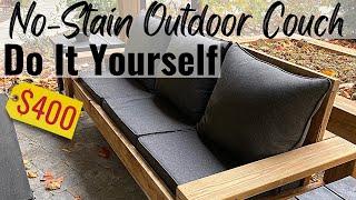 How I Built an Outdoor Sofa from Scratch - DIY Patio Furniture