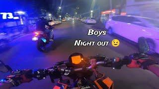 Boys  Night Out  After So Long Time ️‍🩹 I'M Back Guys  KTM RC 390  Duke 390 @Khubvalorider