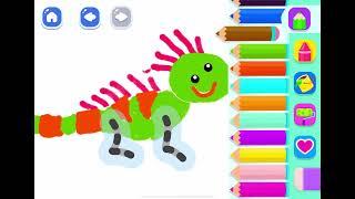 Bini Bambini Draw Zoo Animal Iguana|Boopanpankids