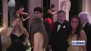 Ted Cruz arrives Mar-a-Lago New Year's Eve party with Trump (12-31-2024)