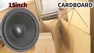 How to Build a Cardboard Subwoofer Box at Home