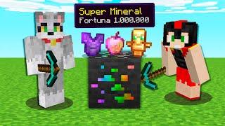 Paso MINECRAFT pero con SUPER MINERALES  Invictor y Acenix