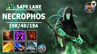 Necrophos Safe Lane Carry | 7.31b | Pos 1 Necro with Super Fast Radiance | Dota 2 Immortal Gameplay