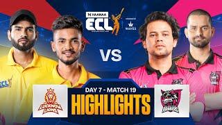 Rolla vs Rolla | Ubaid Khan Blasts 151 Runs vs Zayn's Rangers | Match 19 - Highlights | ECLT10