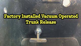 65 Thunderbird Optional Factory Installed Vacuum Operated Trunk Release