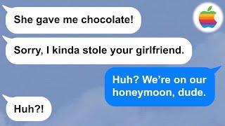 【Apple】Idiot coworker thinks he is stealing my wife from me because he got a valentine from her!!