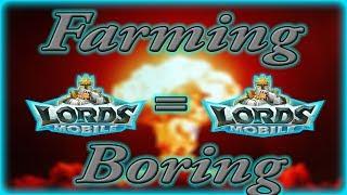 Lords Mobile Live Stream: Farming = Boring | LETS BURN CASTLES