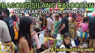 A Real Bustling Walk Experience in Caloocan|Super Busy Walk in Bagong Silang Caloocan [4K]