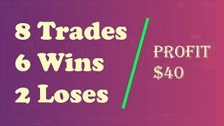 IQ option real account trading | $40 profit