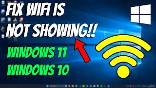 How To Fix WiFi Not Showing in List of Available Networks