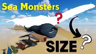 3D Sea Monsters Size Comparison || Animals Size Comparison || BLOOP Vs EL GRAN MAJA Vs SCP 169