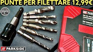 How to make DIY threads with a drill. Parkside self-tapping male drill bit set €12.99