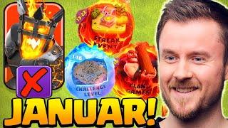 NEUE Feuer und Eis Saison und alle Events im Januar (Clash of Clans)