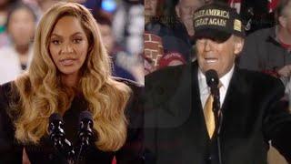 Trump Reacts To Beyonce At Kamala Rally