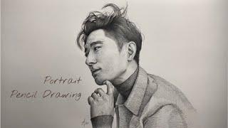 인물 연필 드로잉 (feat. 주지훈) / Portrait Pencil Drawing (feat. Ju Ji Hoon)