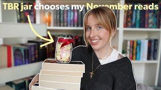 TBR prompt jar chooses my November reads! 🫙 November TBR