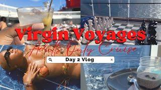 Spent my Birthday on Virgin Voyages Adults Only Cruise | Scarlet Lady | Day 2 - Scarlet Night